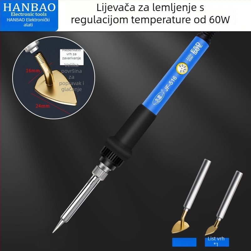 Mini električna pegla s prilagodljivom temperaturom za izradu lutkine odjeće