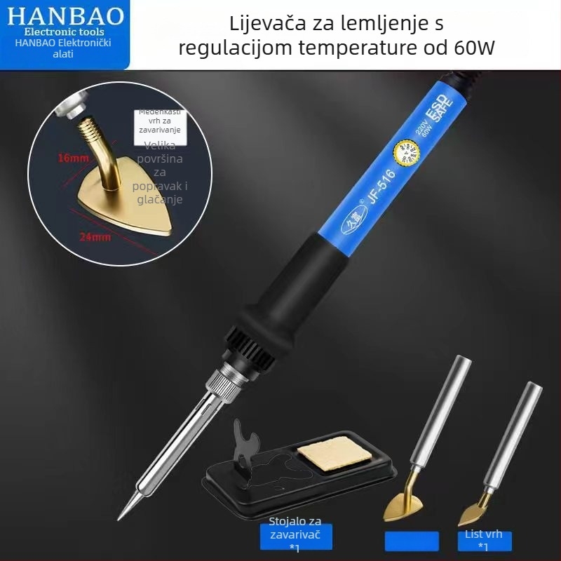 Mini električna pegla s prilagodljivom temperaturom za izradu lutkine odjeće