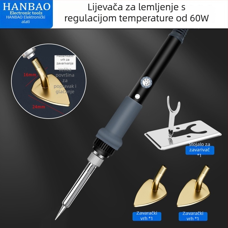 Mini električna pegla s prilagodljivom temperaturom za izradu lutkine odjeće