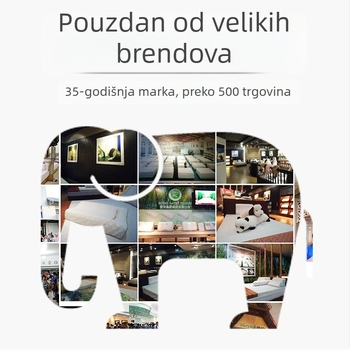 Royal Knight latex jastuk – prirodni lateks, pravokutnog oblika, sadržaj lateksa 90%+, navlaka od pletene tkanine