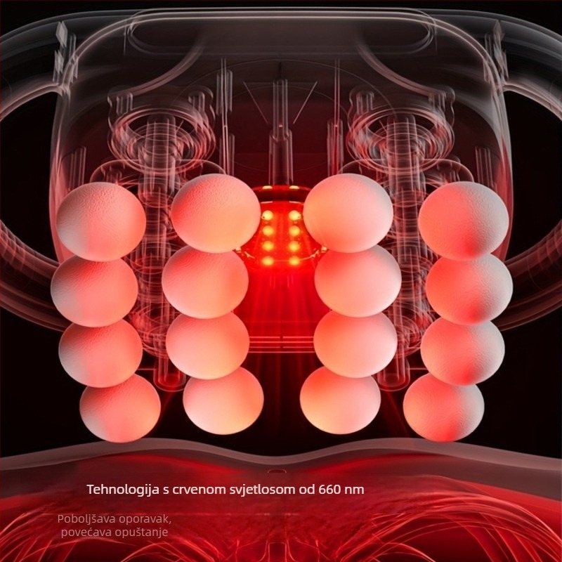 Profesionalni masažer fascije s 6+ glavama, motor bez četkica, višestruko podešavanje, 5+ brzina, ugrađena baterija 1–3 h, tih rad