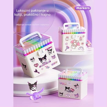 Chalk Time akrilne markere – neprozračni, slagivi, set za likovno u osnovnoj školi