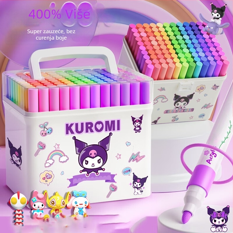 Chalk Time akrilne markere – neprozračni, slagivi, set za likovno u osnovnoj školi