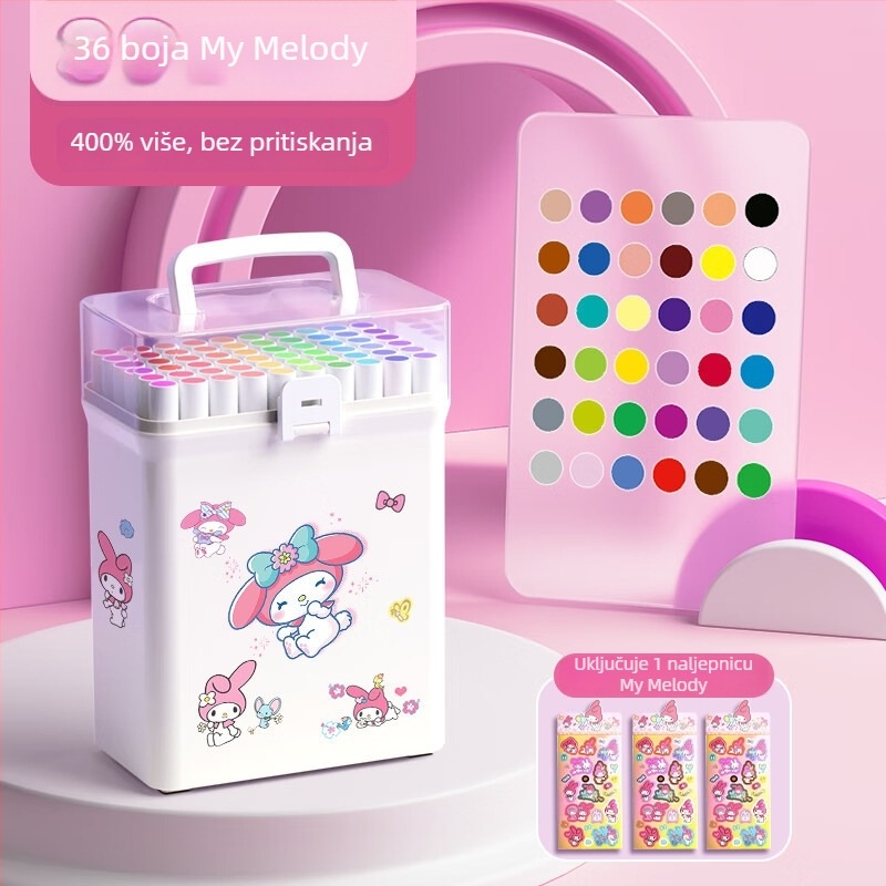 Chalk Time akrilne markere – neprozračni, slagivi, set za likovno u osnovnoj školi