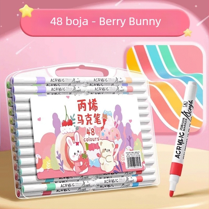 Akrilni marker za djecu – neprozirno mastilo, akvarelna umjetnost, može se dopuniti drugim nijansama