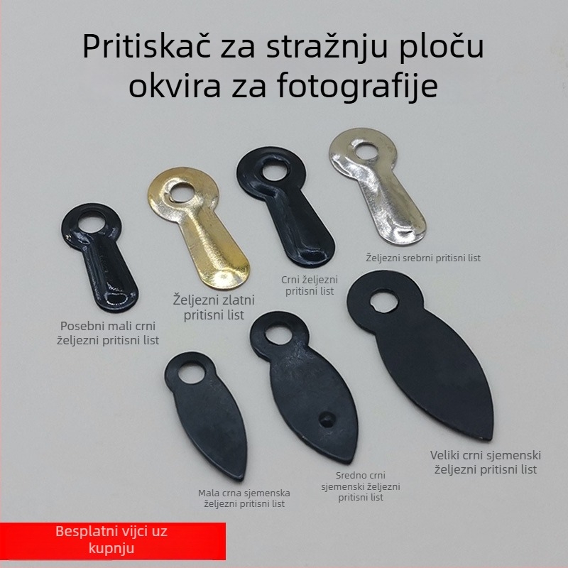 Metalni klipse za okvire za fotografije – klipse za stražnji panel u obliku dinjinog sjemena, marka Hongzun