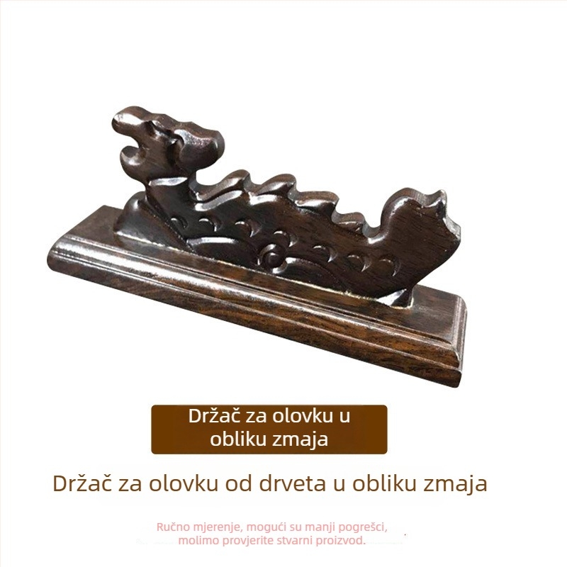 Držač za olovke u planinskom stilu – dizajn pet prstiju, drvo mahagonij i katalpa, Weizhuang, model Mahogany Pen Mountain