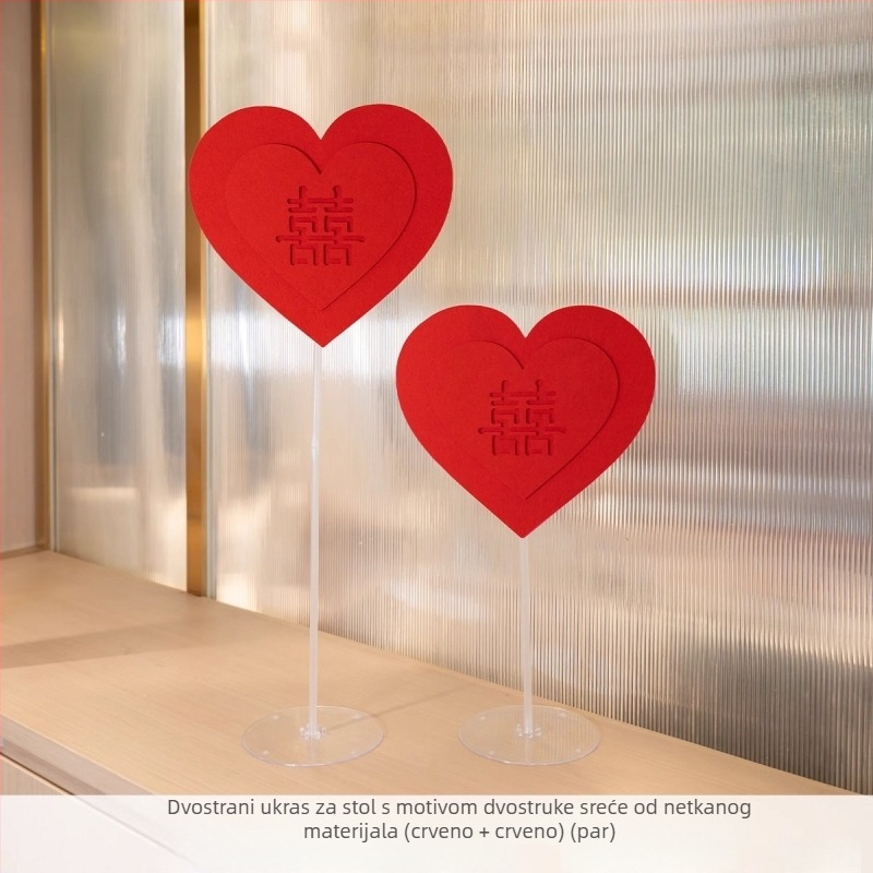 Exquisite papirnati svadbeni ukras sa srcem i natpisom