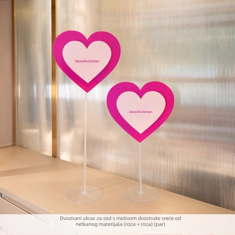 Exquisite papirnati svadbeni ukras sa srcem i natpisom