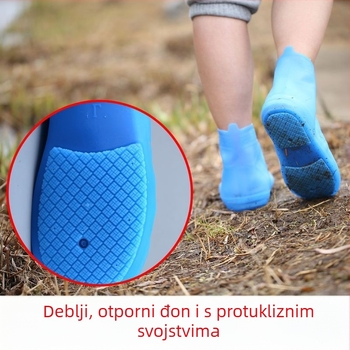 Vodootporna navlaka za cipele, silikonska, debela, otporna na habanje, protuklizna, unisex