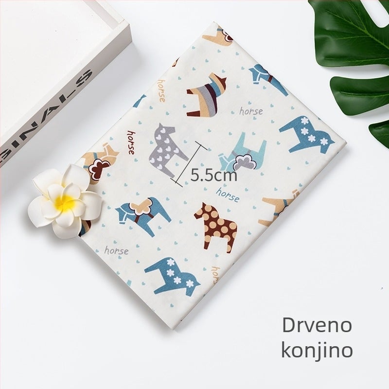 Dječja tiskana pamučna twill tkanina za posteljinu s motivom crtani likovi — 100% pamuk, širina 160 cm, gustoća 133×72, 110 g/m², vlakna 40×40