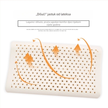 Dječja jastučnica od prirodnog lateksa, prozračna, valovita forma, sadržaj lateksa 90% i više, za sve sezone