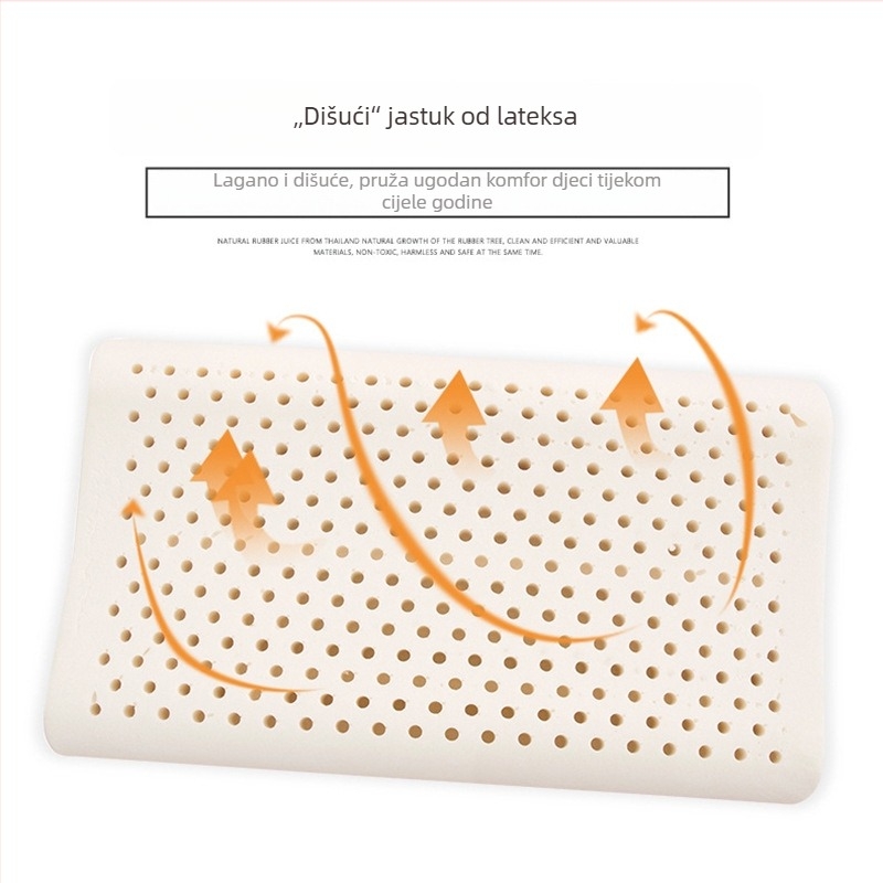 Dječja jastučnica od prirodnog lateksa, prozračna, valovita forma, sadržaj lateksa 90% i više, za sve sezone
