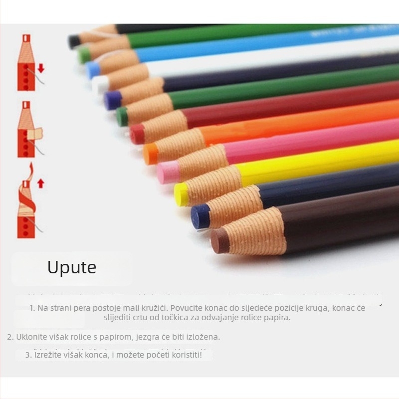 Mitsubishi 7600 voskasta olovka s uljnom bazom, vrh 0,5 mm, za pisanje na filmu/koži/staklu/metalu