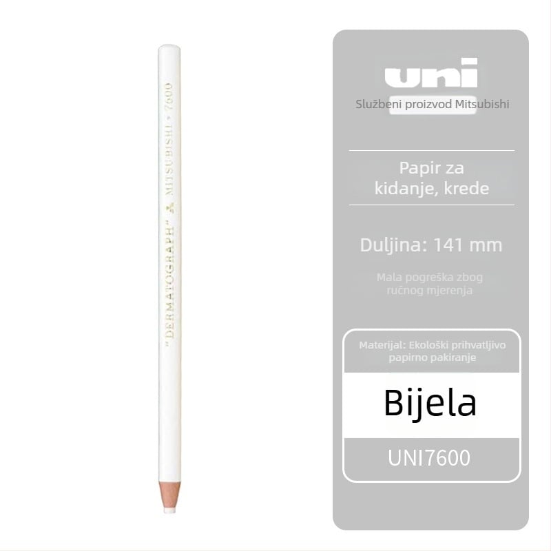 Mitsubishi 7600 voskasta olovka s uljnom bazom, vrh 0,5 mm, za pisanje na filmu/koži/staklu/metalu
