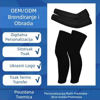 Set rukava i zaštitnih navoja za noge za vožnju biciklom, prozračni, UV zaštita, elastični, unisex za djecu