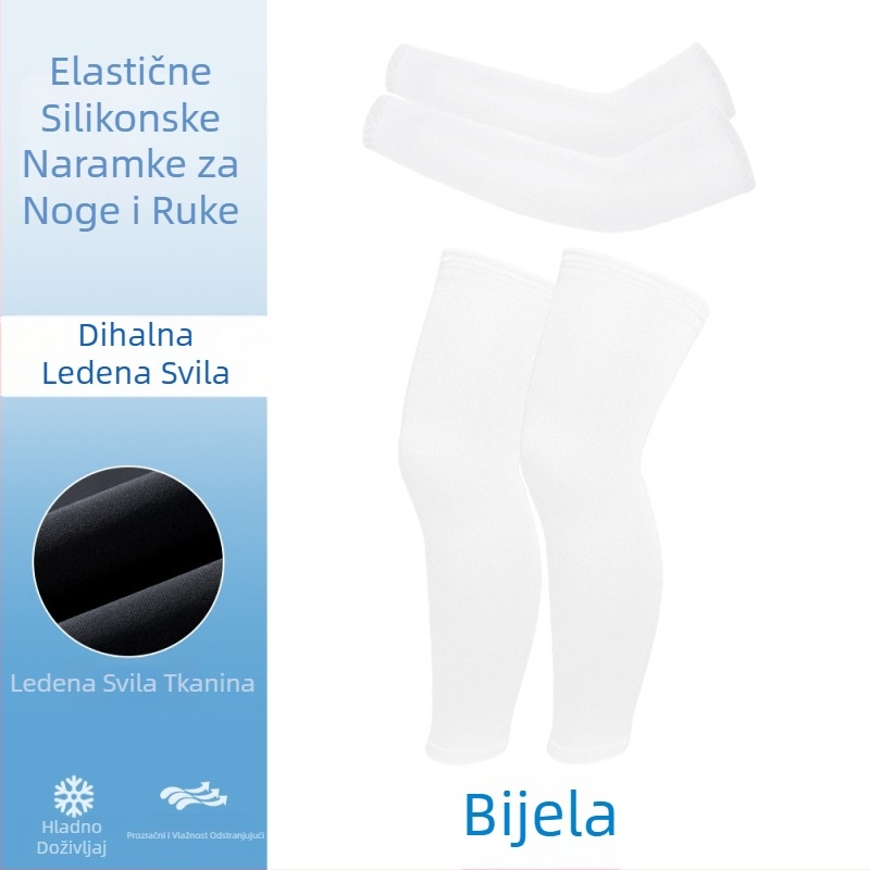 Set rukava i zaštitnih navoja za noge za vožnju biciklom, prozračni, UV zaštita, elastični, unisex za djecu