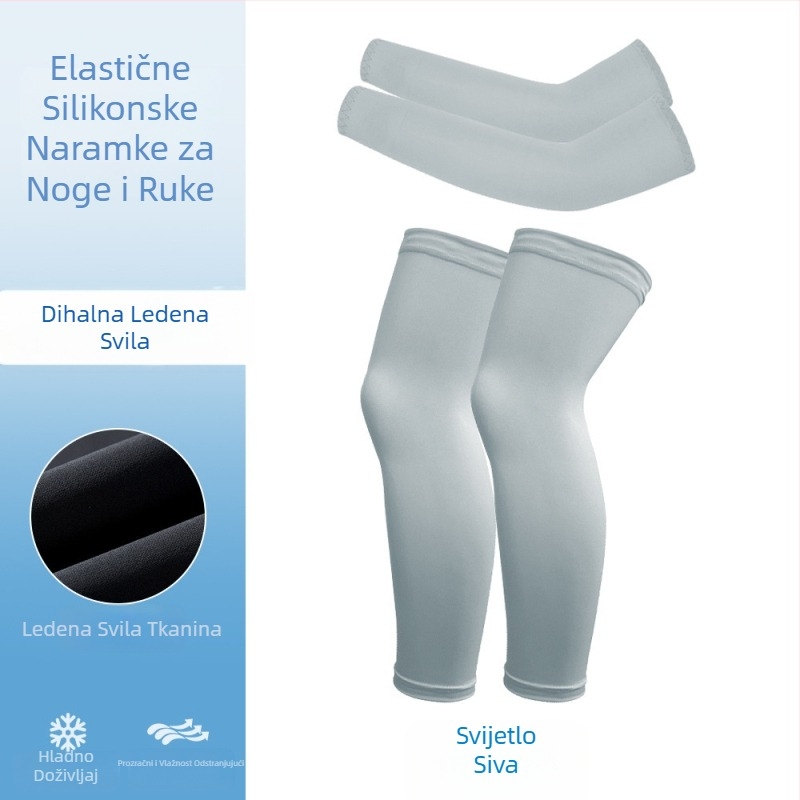 Set rukava i zaštitnih navoja za noge za vožnju biciklom, prozračni, UV zaštita, elastični, unisex za djecu