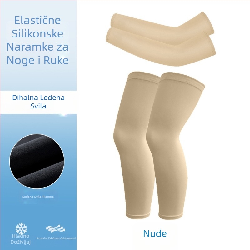 Set rukava i zaštitnih navoja za noge za vožnju biciklom, prozračni, UV zaštita, elastični, unisex za djecu