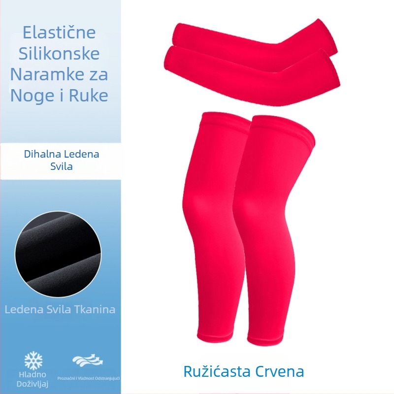 Set rukava i zaštitnih navoja za noge za vožnju biciklom, prozračni, UV zaštita, elastični, unisex za djecu