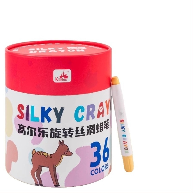 GROBES Rotirajuća bojica za crtanje, serija Rotating crayon, plastično kućište, zaobljeni vrh, izbrisivo