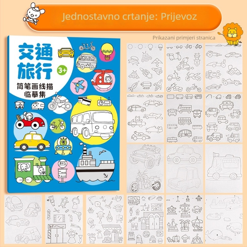 GROBES Rotirajuća bojica za crtanje, serija Rotating crayon, plastično kućište, zaobljeni vrh, izbrisivo