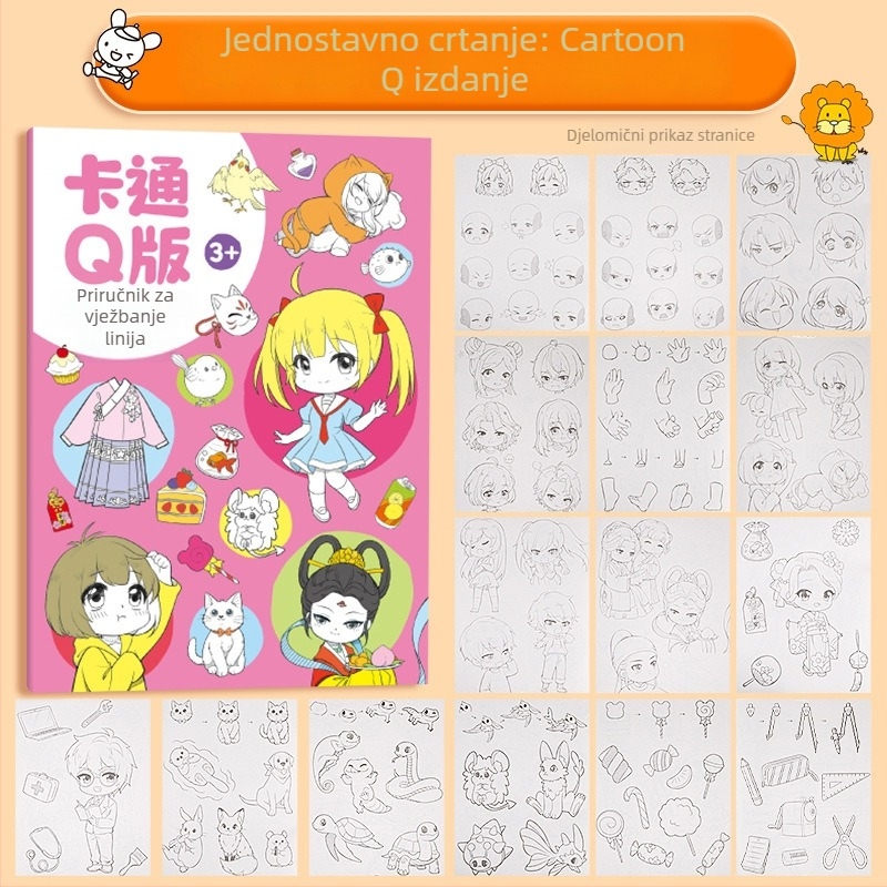 GROBES Rotirajuća bojica za crtanje, serija Rotating crayon, plastično kućište, zaobljeni vrh, izbrisivo