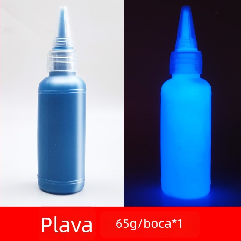 Svijetleća akrilna boja, 60 ml, na bazi vode, svijetli u mraku, za zidno slikanje i studijsku upotrebu