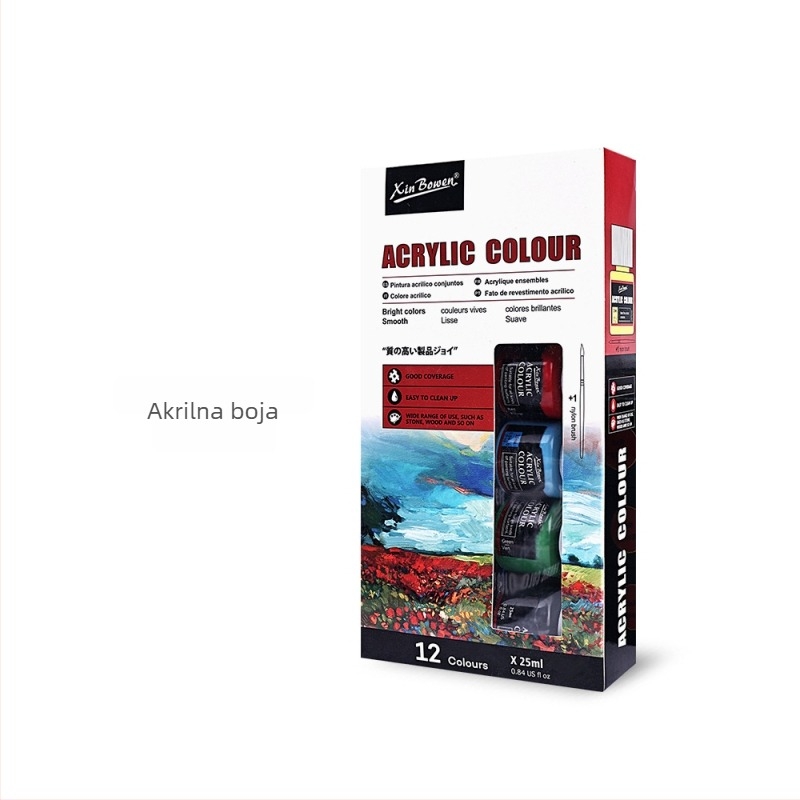 Xin Bowen set pigmenata za slikanje — uljne, akrilne, akvarelne i gouache boje; kutija; zapremina 25 ml; za slikanje.