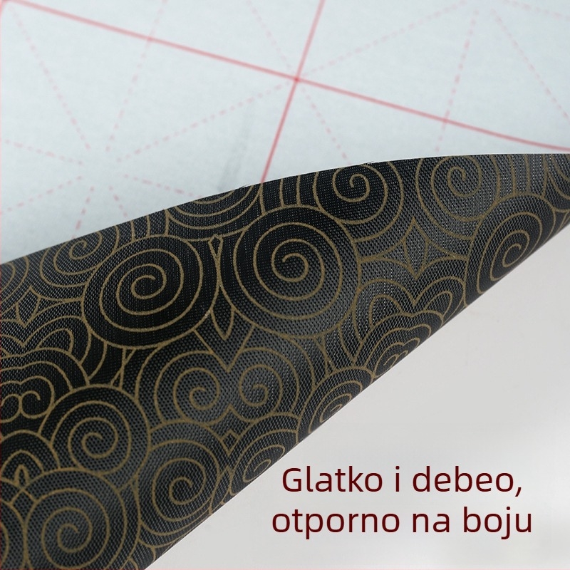 Set kaligrafije s vodeno pisanje platnom i kistom, Oxford tkanina, imitacija rižinog papira i listovi s mrežom