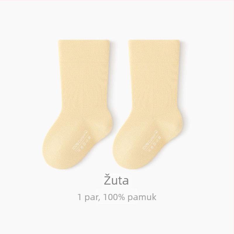 Dječje bešavne čarape od 96,4% pamuka, srednje duljine cijevi, prozračne, unisex