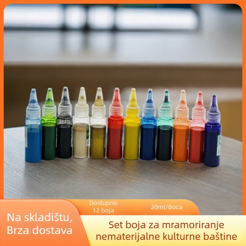 Set lak pigmenta za DIY prazan sklopivi fan, 20 ml, za kinesko slikanje
