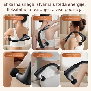 Profesionalni masažni uređaj s 4 nastavcima, 5+ brzina, ugrađena baterija 1000–1200 mAh, niski nivo buke (<36 dB)