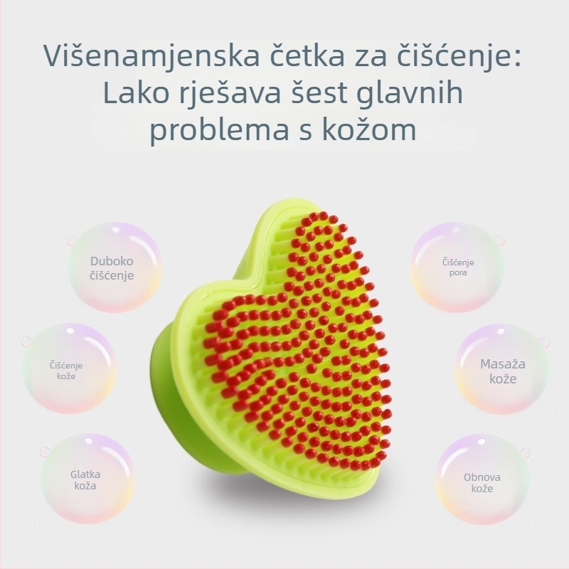 Honglin Ručna silikonasta četkica za čišćenje lica – ne električna, za sve tipove kože, 4 godine trajanja