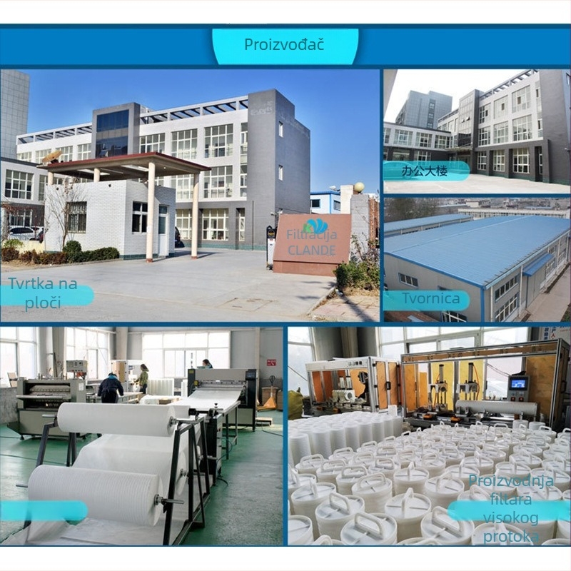 Filter element za kućno filtriranje vode - aktivni ugljen, sinterirani filtr, filtracija vode (0–35°C, 2,5 MPa)