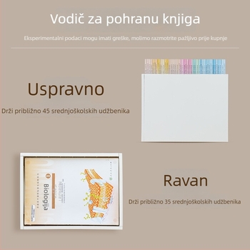 Ispod stola plastični regal za knjige s kotačićima, SD-3829, 0,8 kg, 24 komada u pakiranju