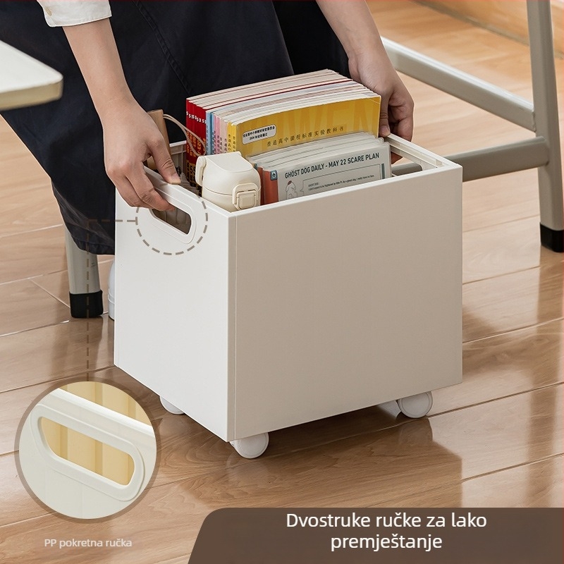 Ispod stola plastični regal za knjige s kotačićima, SD-3829, 0,8 kg, 24 komada u pakiranju