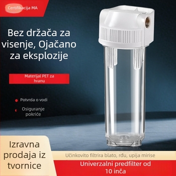 Prednje montirana boca za filtriranje s 4 priključcima, PP pamuk, aktivni ugljen i ultrafiltracijska membrana, bakreni priključak