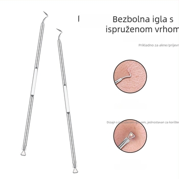 Set igala za akne za istiskivanje prištića – Početnički alat za čišćenje lica, nehrđajući čelik