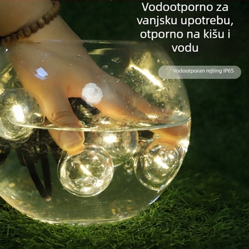 LED niz svjetala G40, solarno napajanje, IP65, daljinskim ili tipkovnim upravljanjem