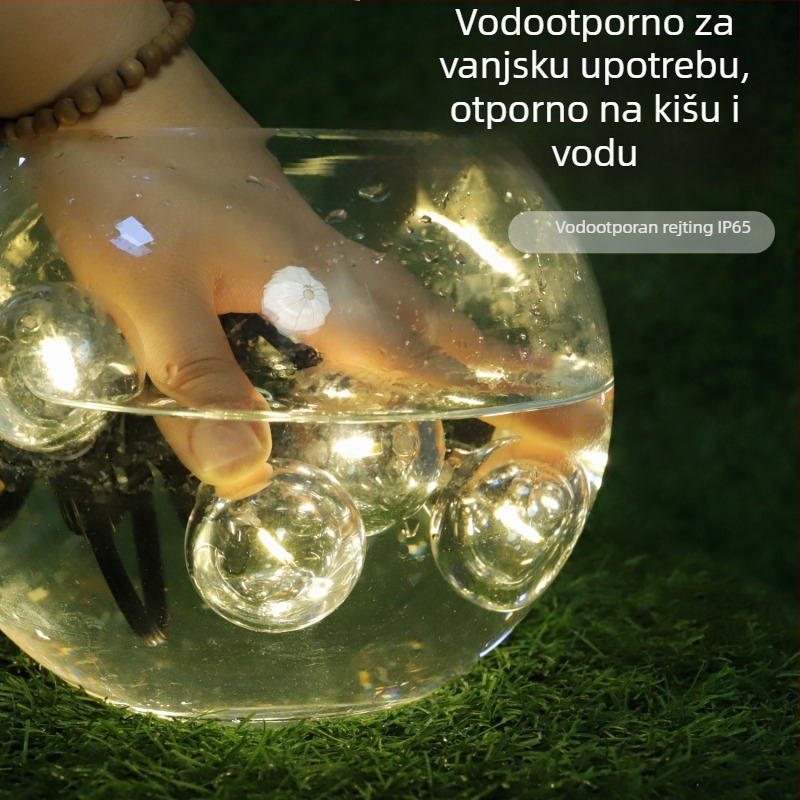 LED niz svjetala G40, solarno napajanje, IP65, daljinskim ili tipkovnim upravljanjem