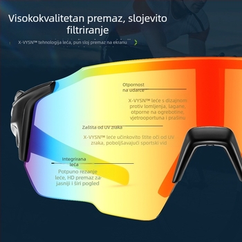 Naočale za biciklizam i vanjske sportove — otporne na vjetar i prašinu, UV zaštita, PC materijal, Model ZM99017