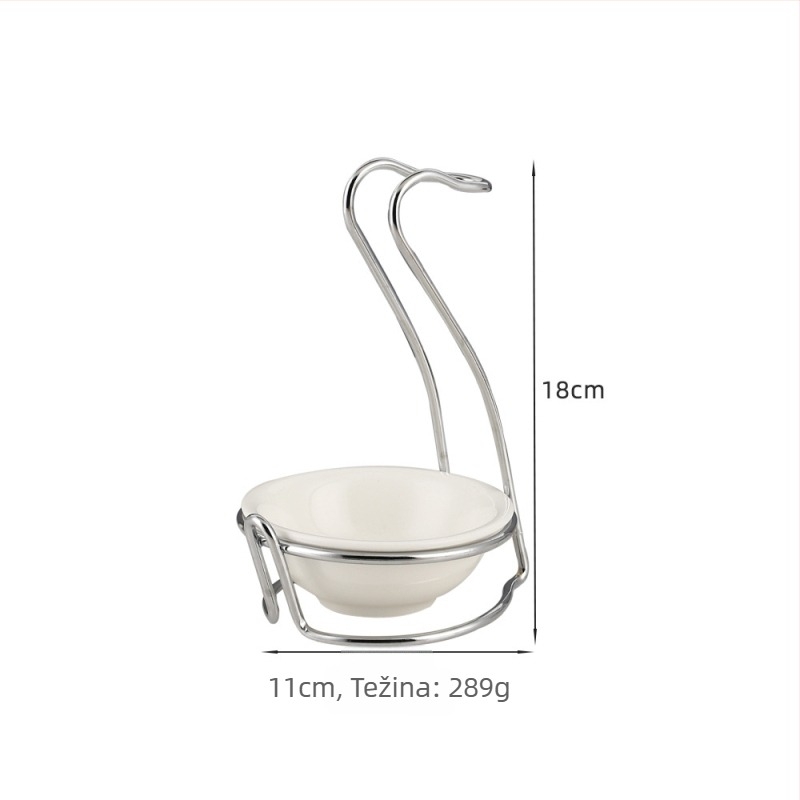 Stalak za pribor od nehrđajućeg čelika za javnu uporabu – Komplet za javnu uporabu, Tisak loga je dostupan, Lansiranje 2025