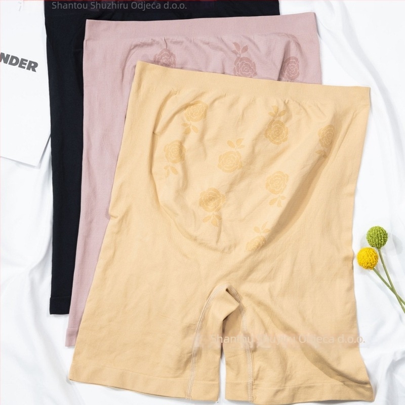 Maternitetske gaćice, visok struk, podizanje stražnjice, oblikovanje struka, bešivne, najlon 90% s podstavom od pamuka