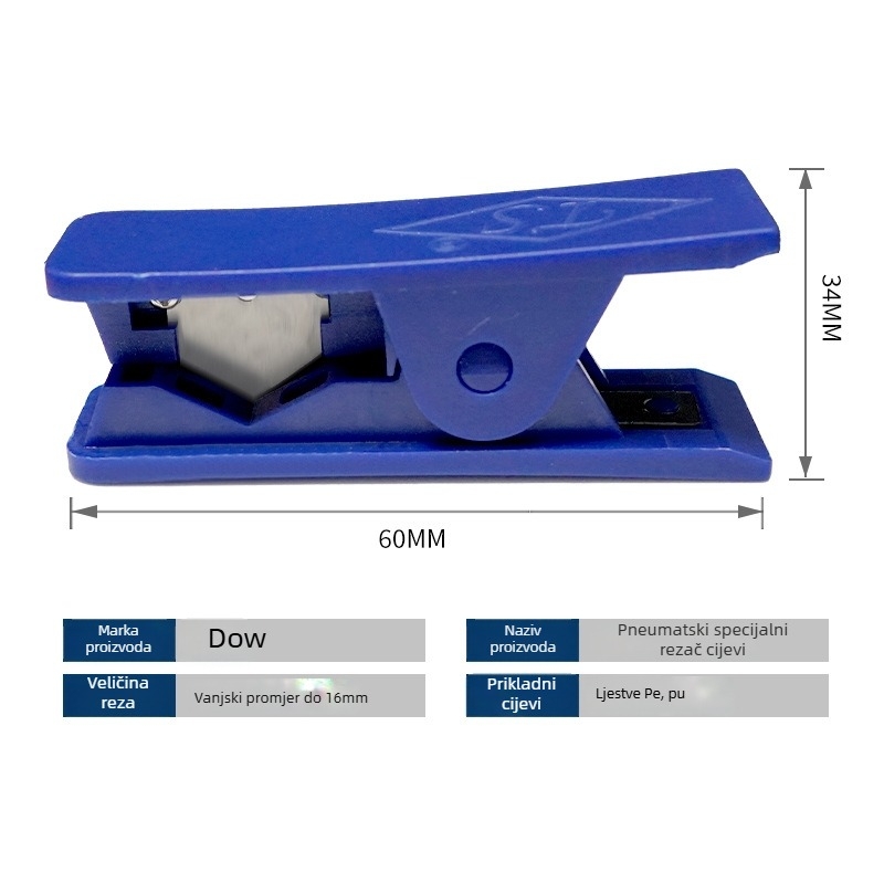 Pneumatski rezač cijevi za PE i PU cijevi, model Pneumatic special pipe cutter