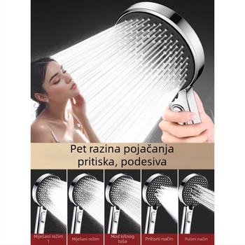 Set tuš glave pod pritiskom s funkcijom masaže, ABS materijal, marka Home rhyme