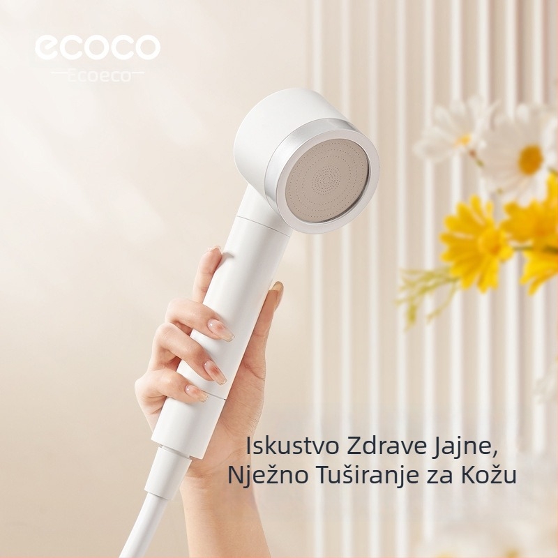 ecoco Tuš glava pod tlakom - ABS, okrugla, ugrađena instalacija, kišna funkcija