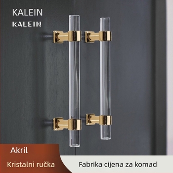 Ručka za vrata ormarića – Model 96 • Materijali: akril, cinkova legura • Stil: moderan minimalistički • Za vrata ormarića