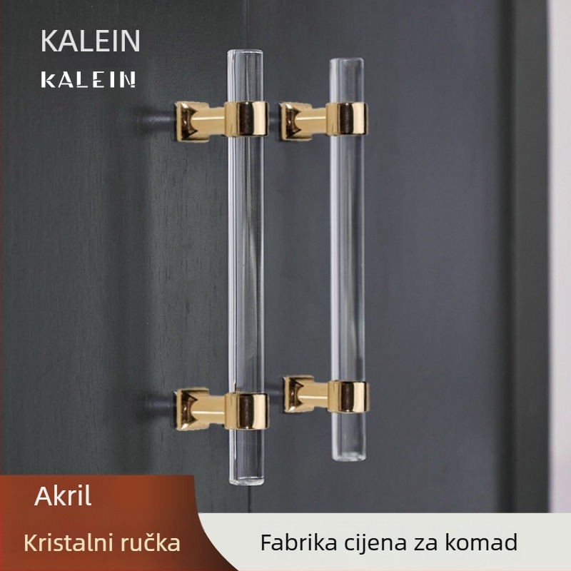 Ručka za vrata ormarića – Model 96 • Materijali: akril, cinkova legura • Stil: moderan minimalistički • Za vrata ormarića