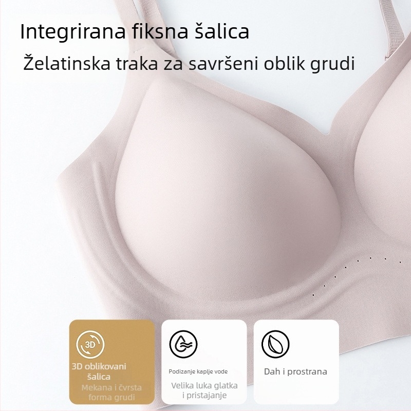 Push-up bezšivni grudnjak za žene, bez žice, 3/4 košarica, bočno skupljanje, za dojenje, udoban, najlon materijal